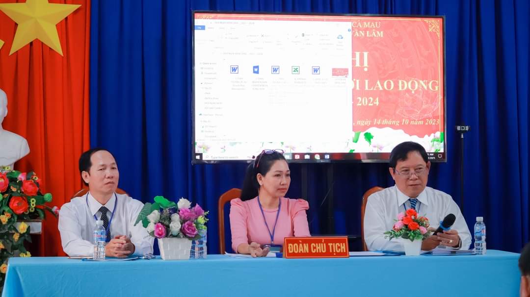 Hội nghị Viên chức và Người lao động Trường THCS & THPT Lý Văn Lâm năm học 2023 – 2024